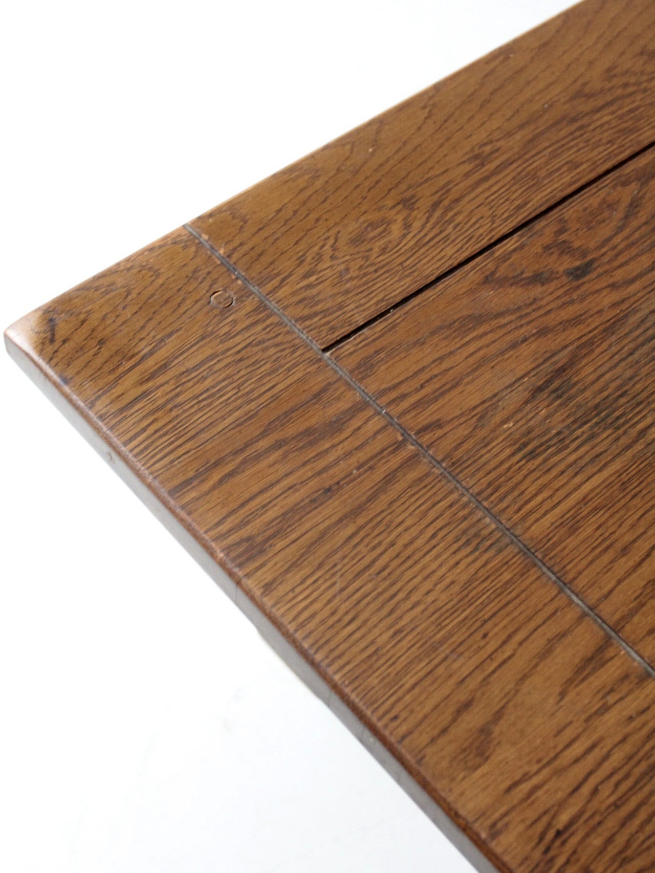 mid century rustic oak coffee table