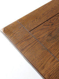 mid century rustic oak coffee table