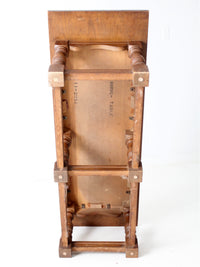 mid century rustic oak coffee table