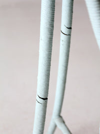 vintage painted wicker plant stand