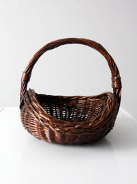 vintage wicker gathering basket
