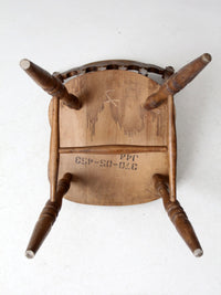 vintage old tavern style dining chair