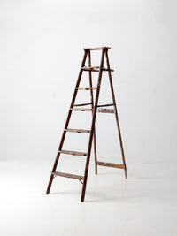 vintage wooden painter's ladder 6.5ft