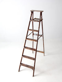 vintage wooden painter's ladder 6.5ft