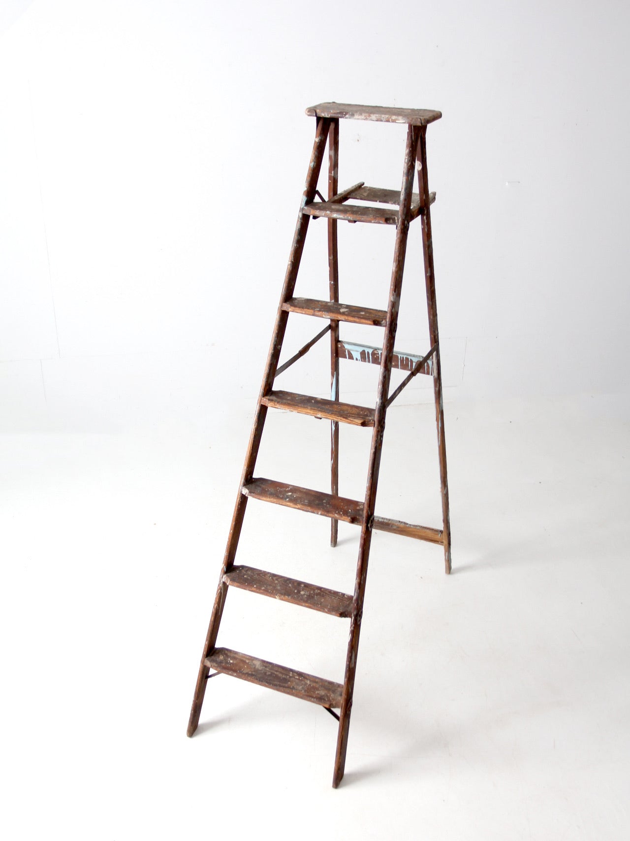 vintage wooden painter's ladder 6.5ft