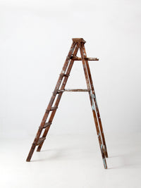 vintage wooden painter's ladder 6.5ft