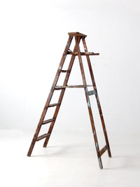 vintage wooden painter's ladder 6.5ft