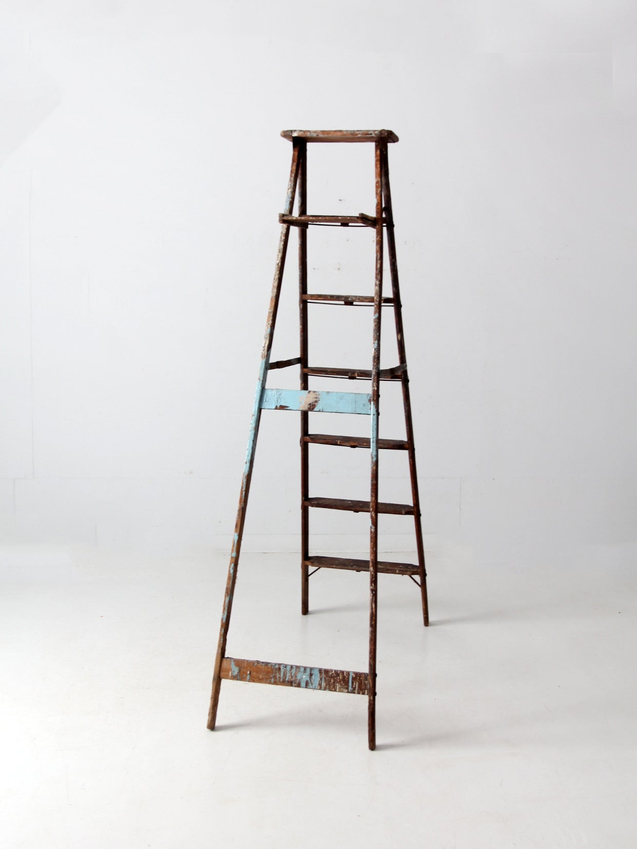 vintage wooden painter's ladder 6.5ft