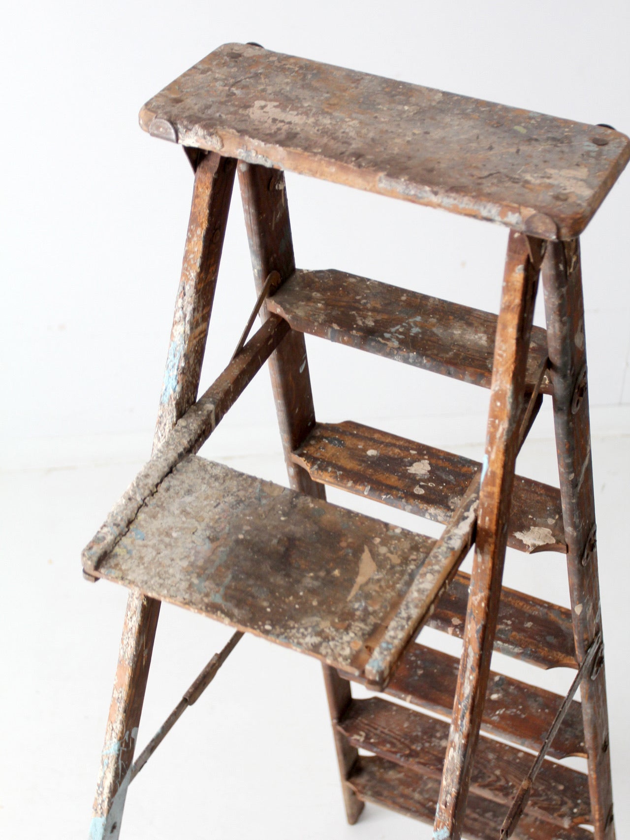 vintage wooden painter's ladder 6.5ft