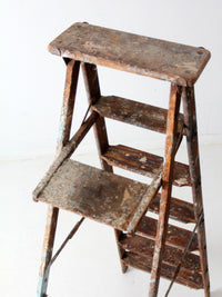 vintage wooden painter's ladder 6.5ft