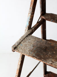 vintage wooden painter's ladder 6.5ft