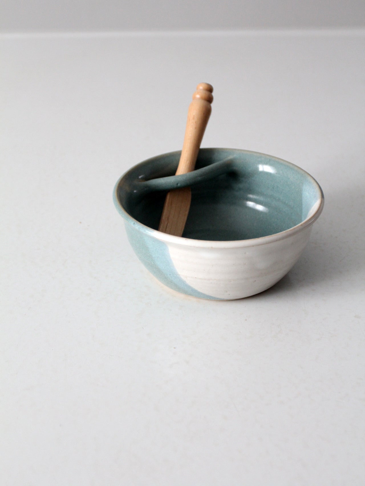 vintage studio pottery serving bowl