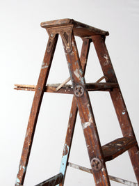 vintage wooden painter's ladder 6.5ft