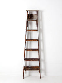 vintage wooden painter's ladder 6.5ft