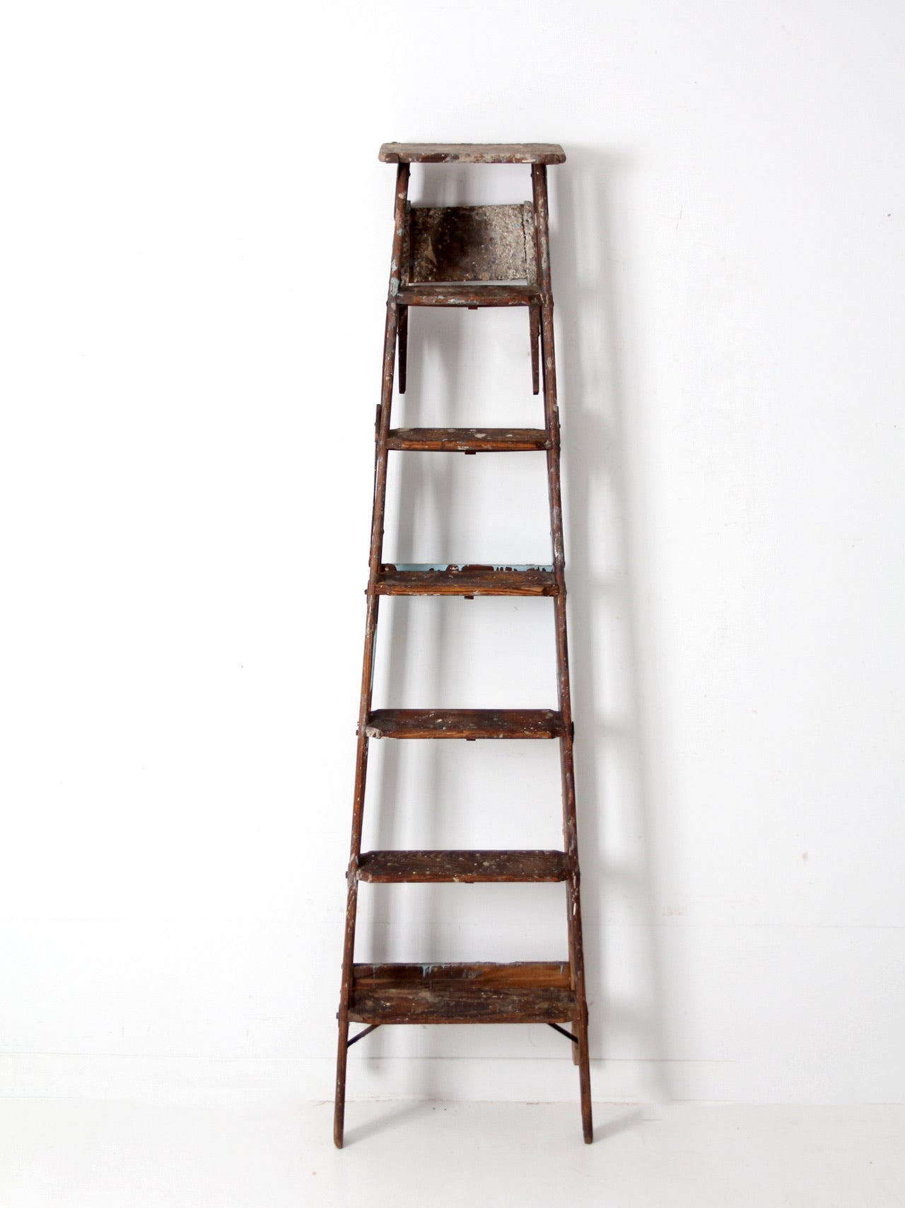 vintage wooden painter's ladder 6.5ft