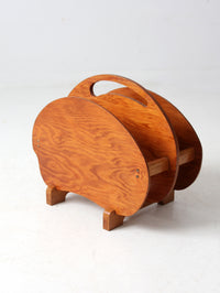 mid-century folk art rack