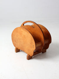 mid-century folk art rack