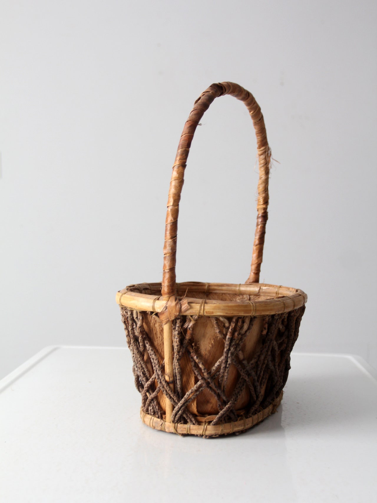 vintage bark basket