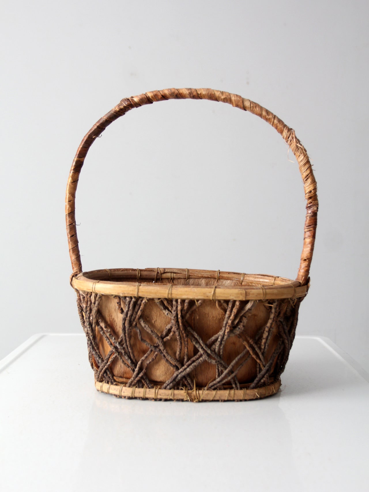 vintage bark basket