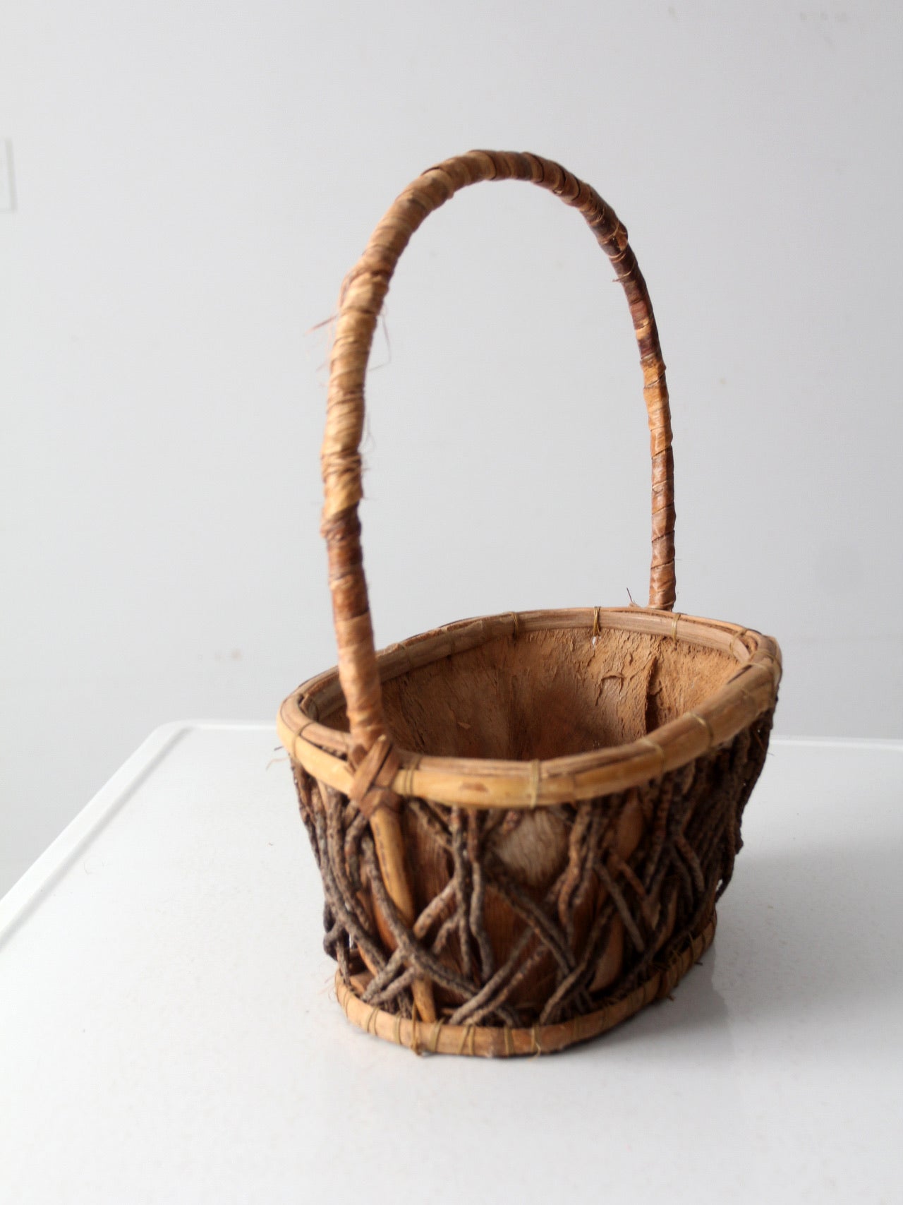 vintage bark basket
