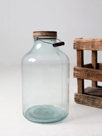 vintage Silver Springs water bottle in wooden crate - Madison, Wisconsin