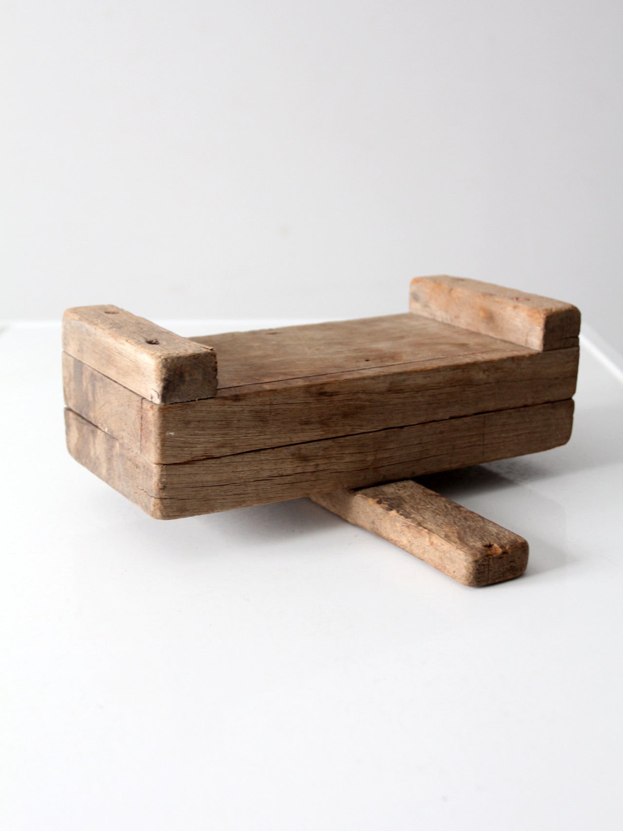 antique primitive wooden press