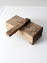 antique primitive wooden press