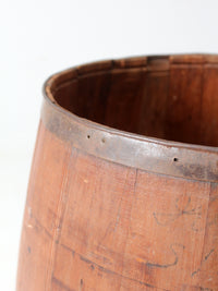 antique stave barrel