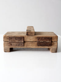 antique primitive wooden press