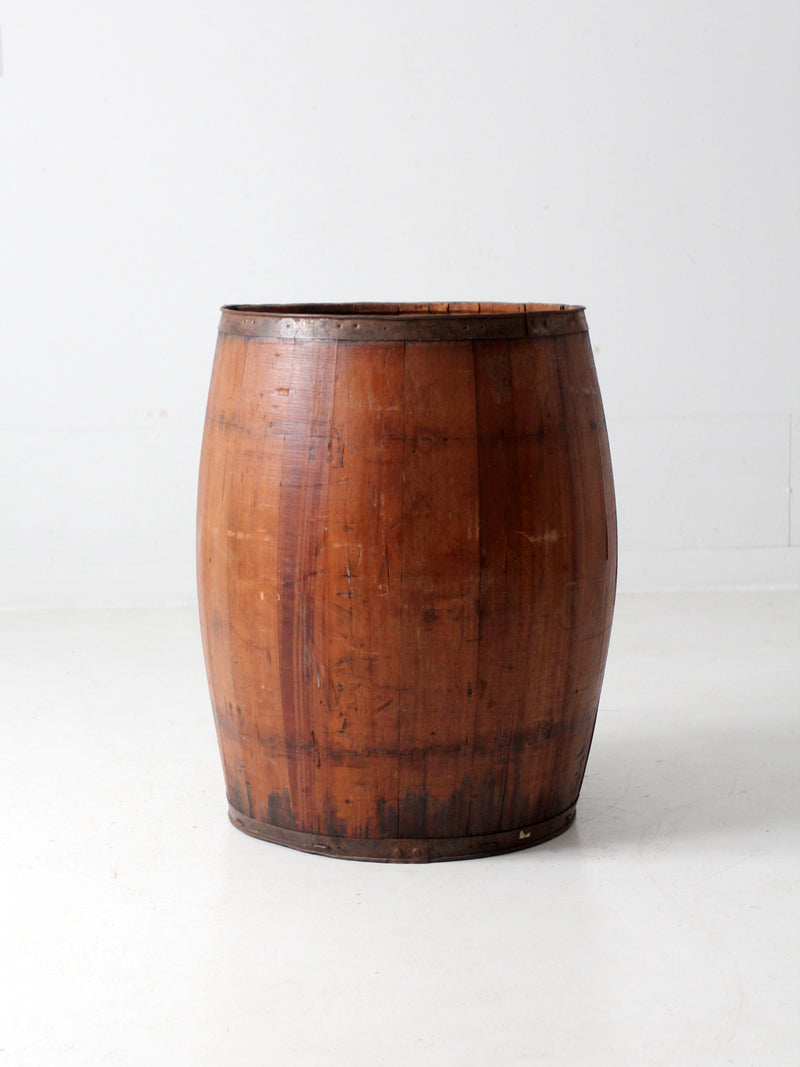antique stave barrel