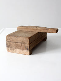 antique primitive wooden press