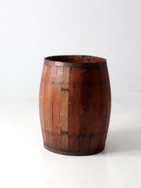 antique stave barrel
