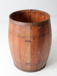 antique stave barrel