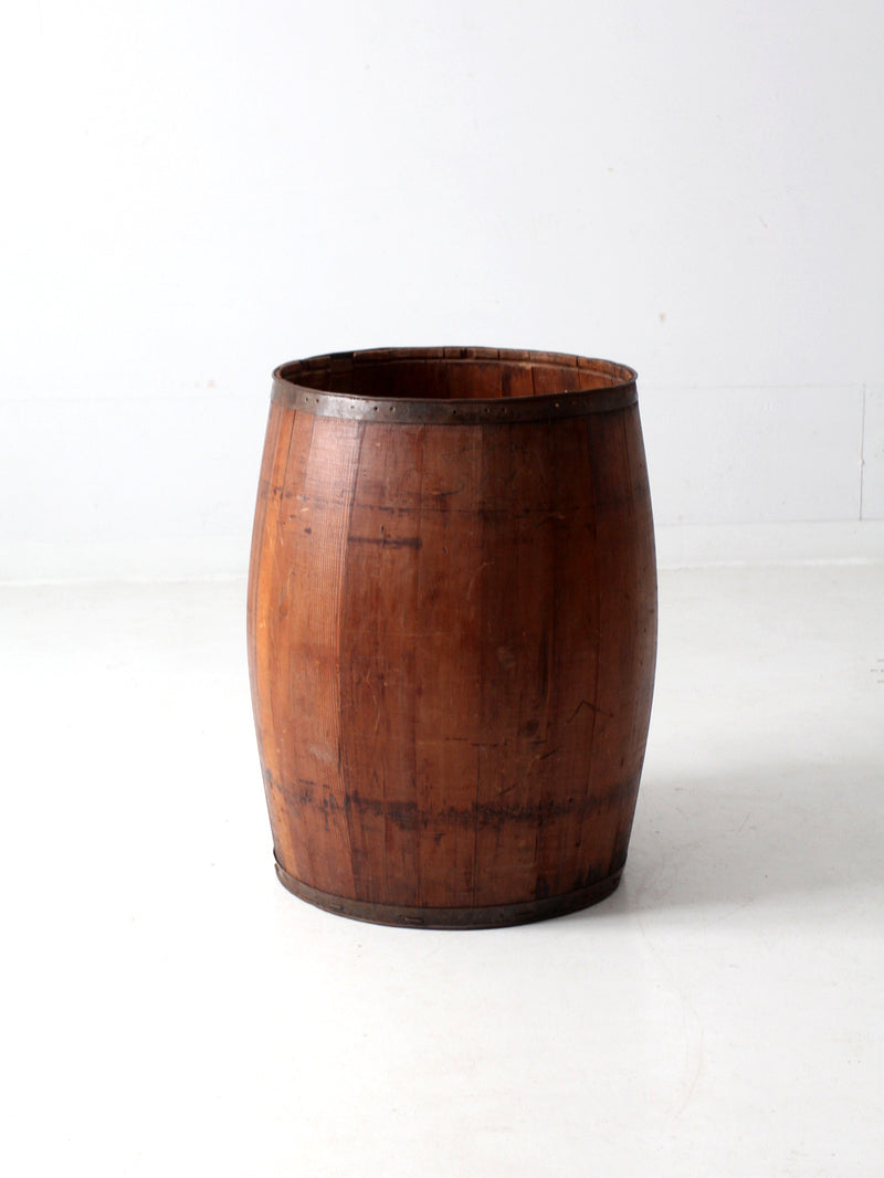 antique stave barrel
