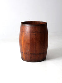 antique stave barrel