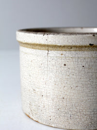 antique MacComb Stoneware crock