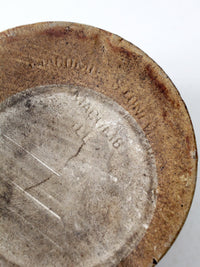 antique MacComb Stoneware crock
