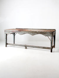 vintage industrial American work table