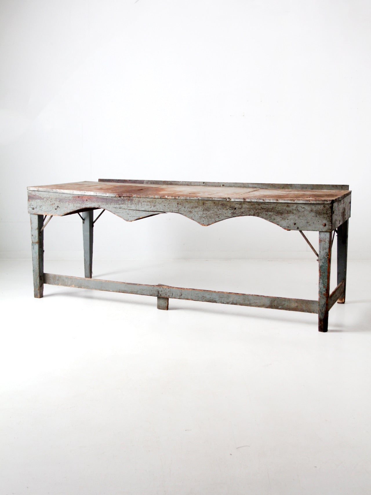 vintage industrial American work table