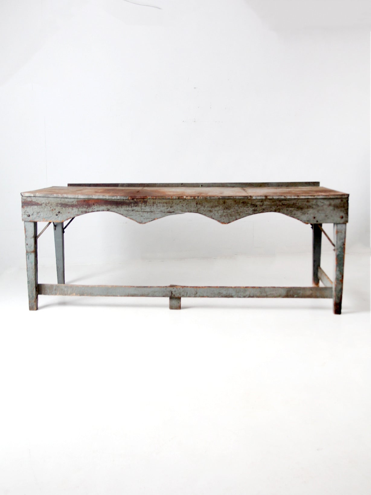 vintage industrial American work table