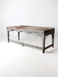 vintage industrial American work table