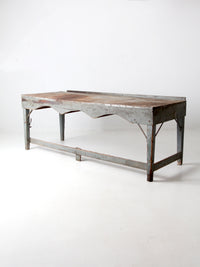 vintage industrial American work table