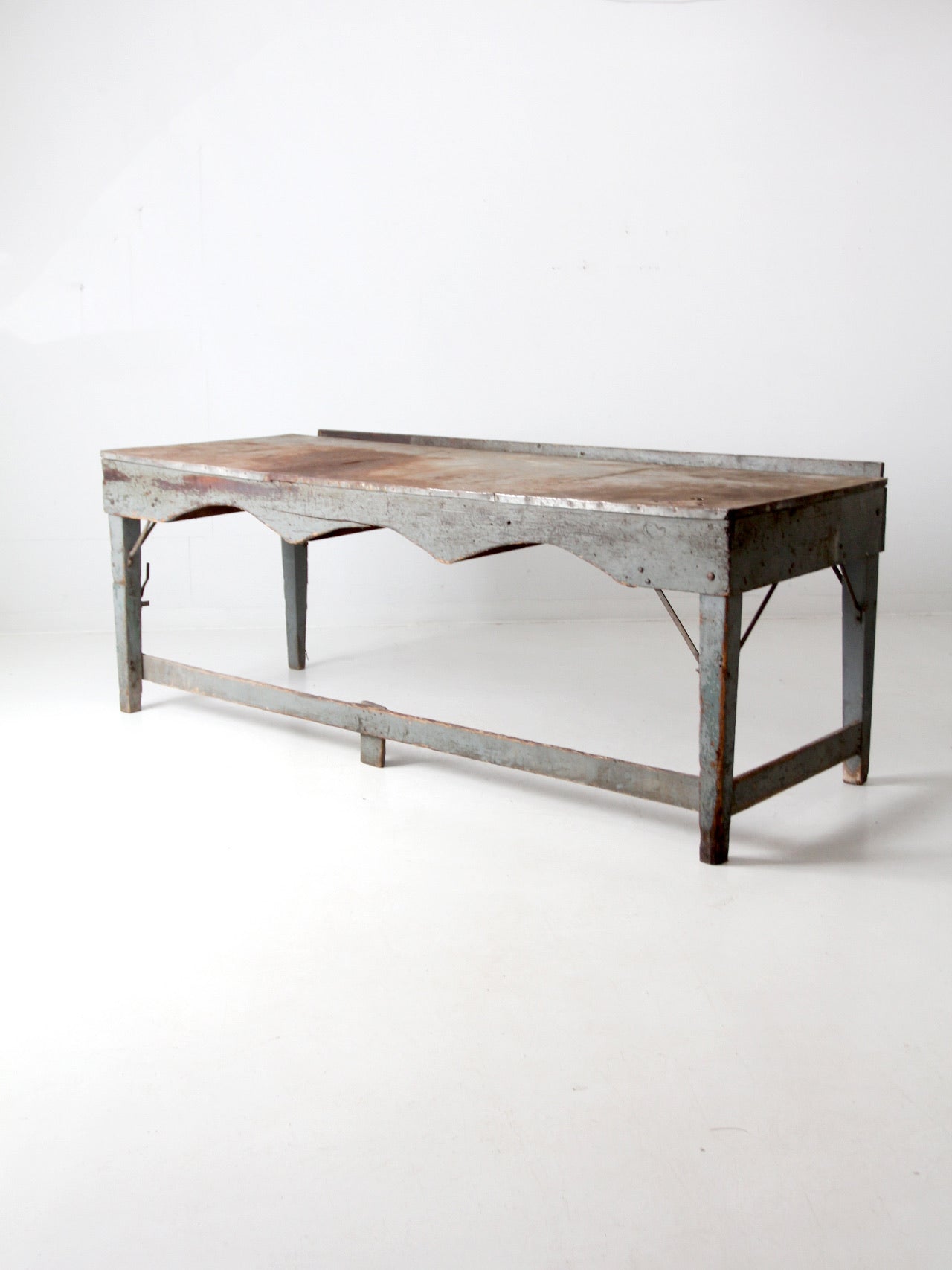 vintage industrial American work table
