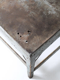 vintage industrial American work table