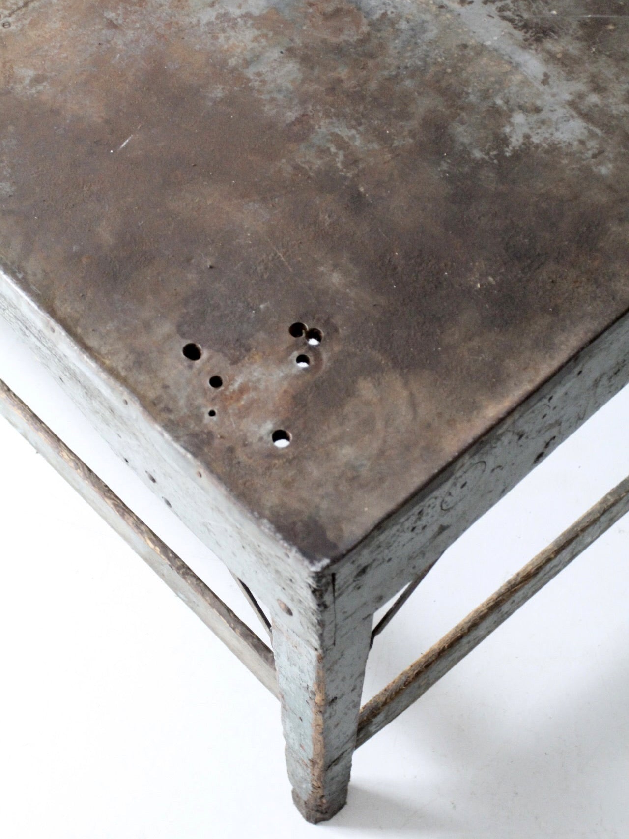 vintage industrial American work table