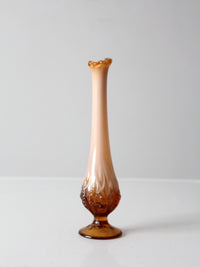 vintage Fenton cameo opalescent bud vase