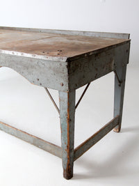 vintage industrial American work table