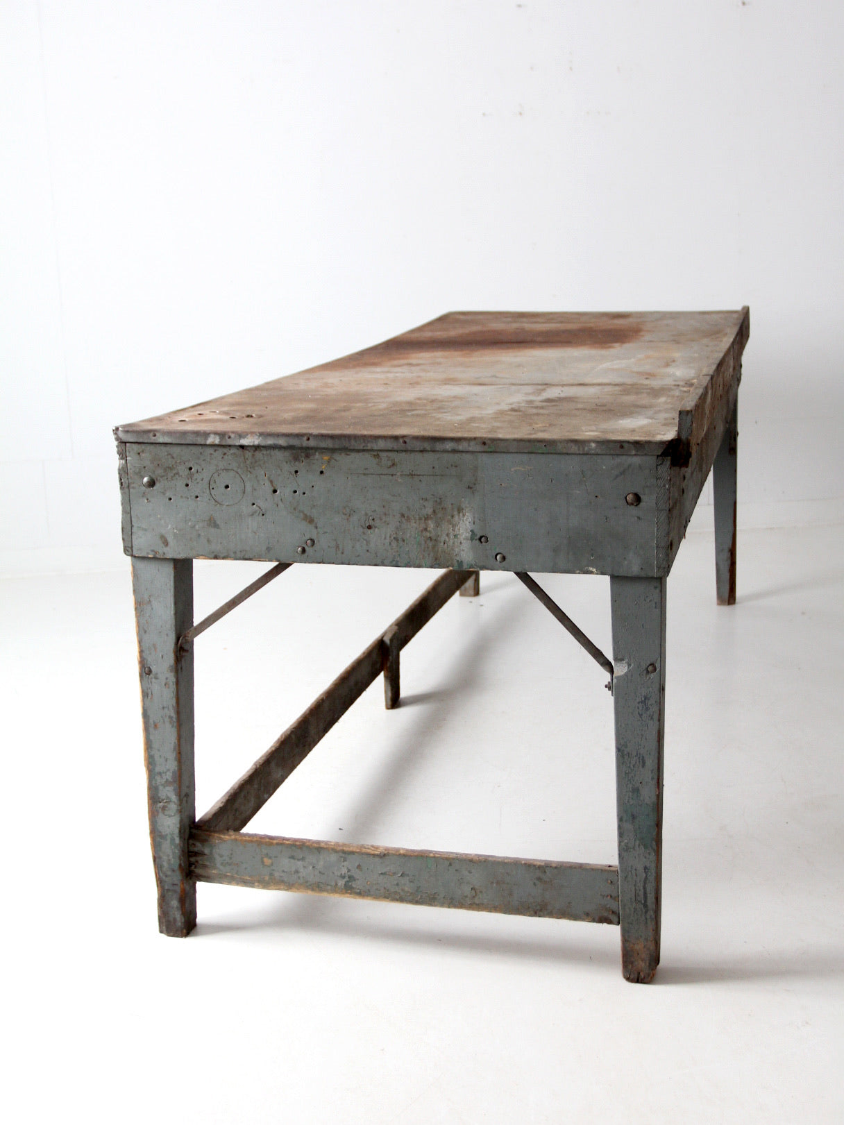 vintage industrial American work table
