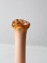 vintage Fenton cameo opalescent bud vase