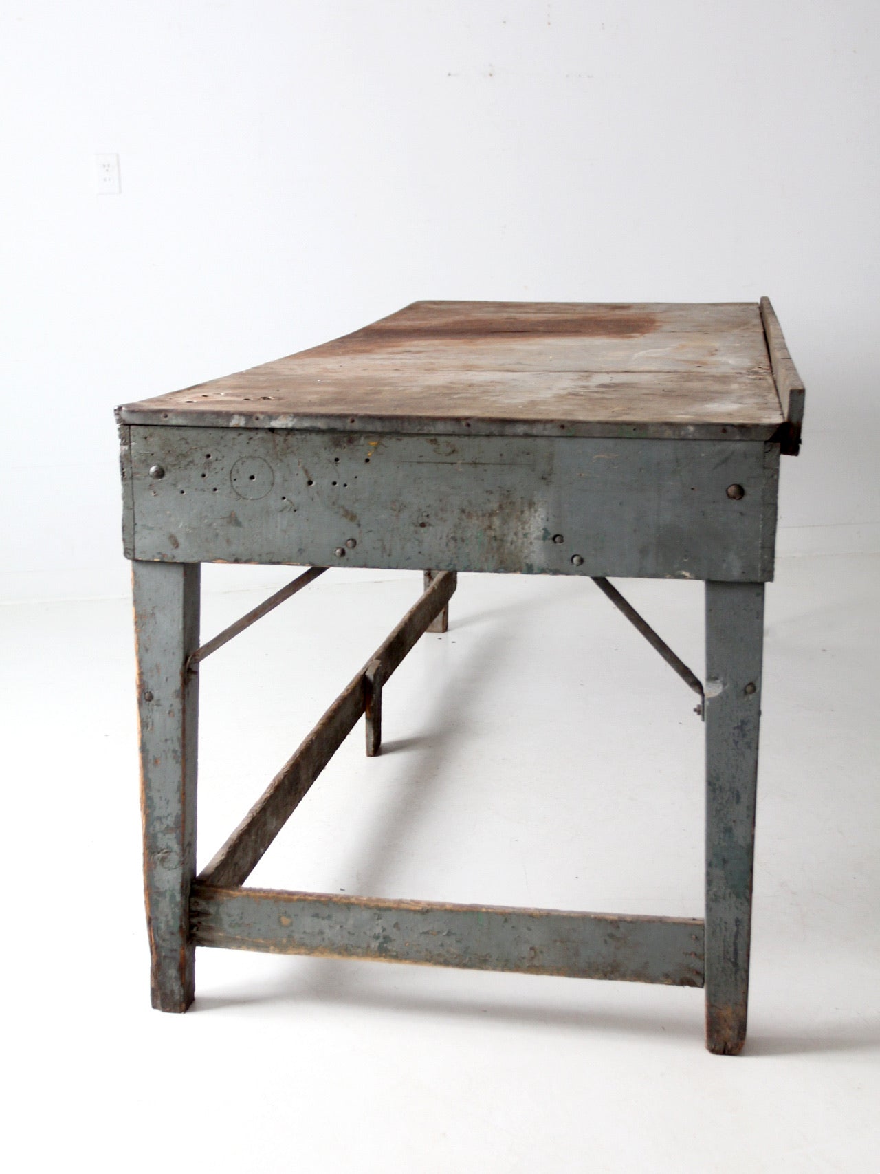 vintage industrial American work table